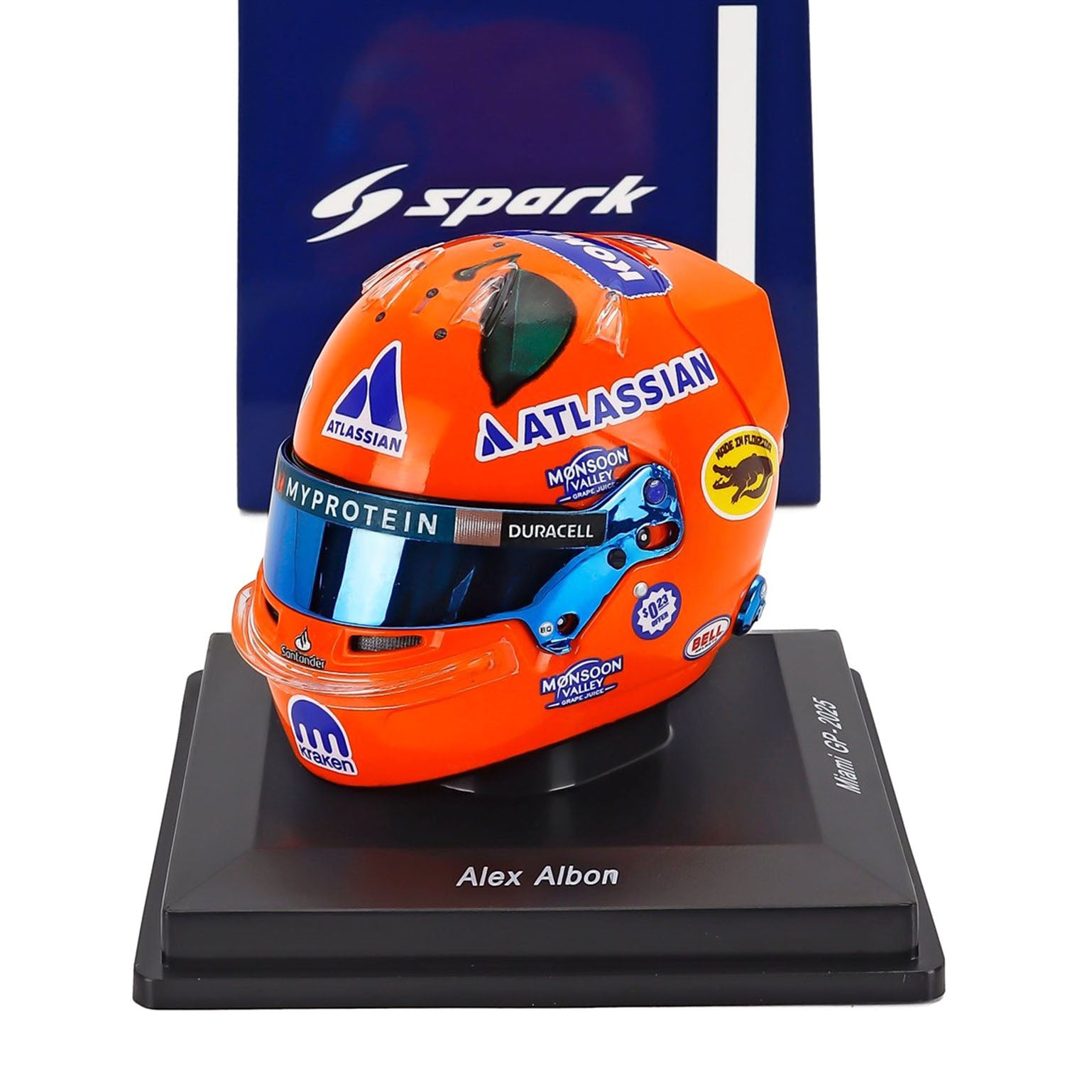 23 Albon Miami GP 2025 1:5 Mini Helmet – Fueler