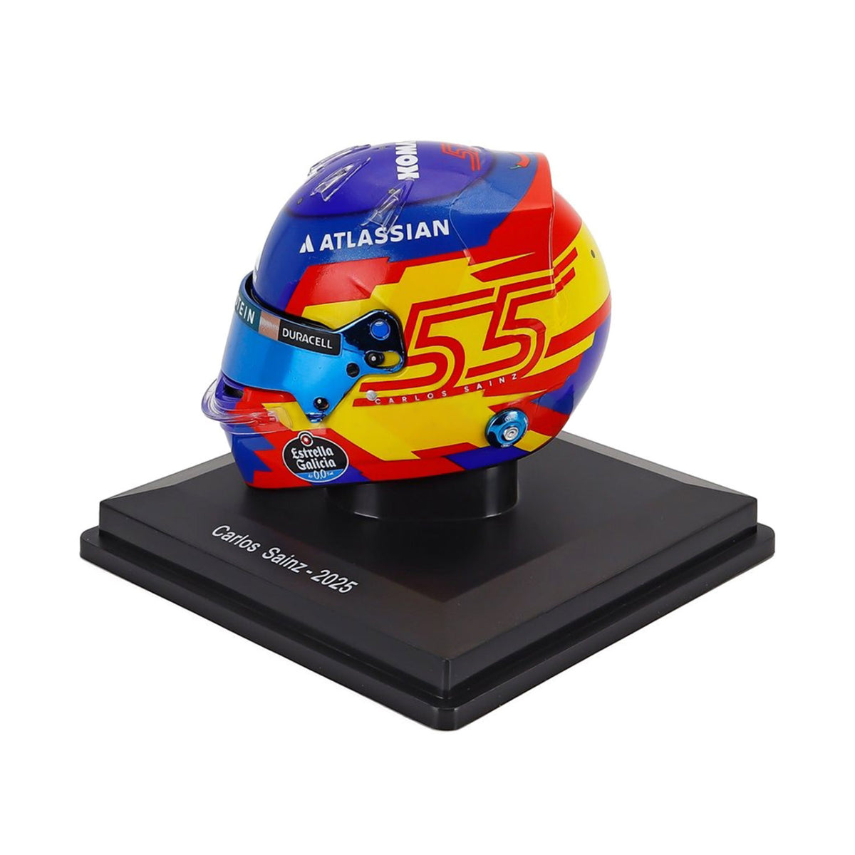 Williams Racing #55 Sainz 2025 Season 1:5 Mini Helmet - Official