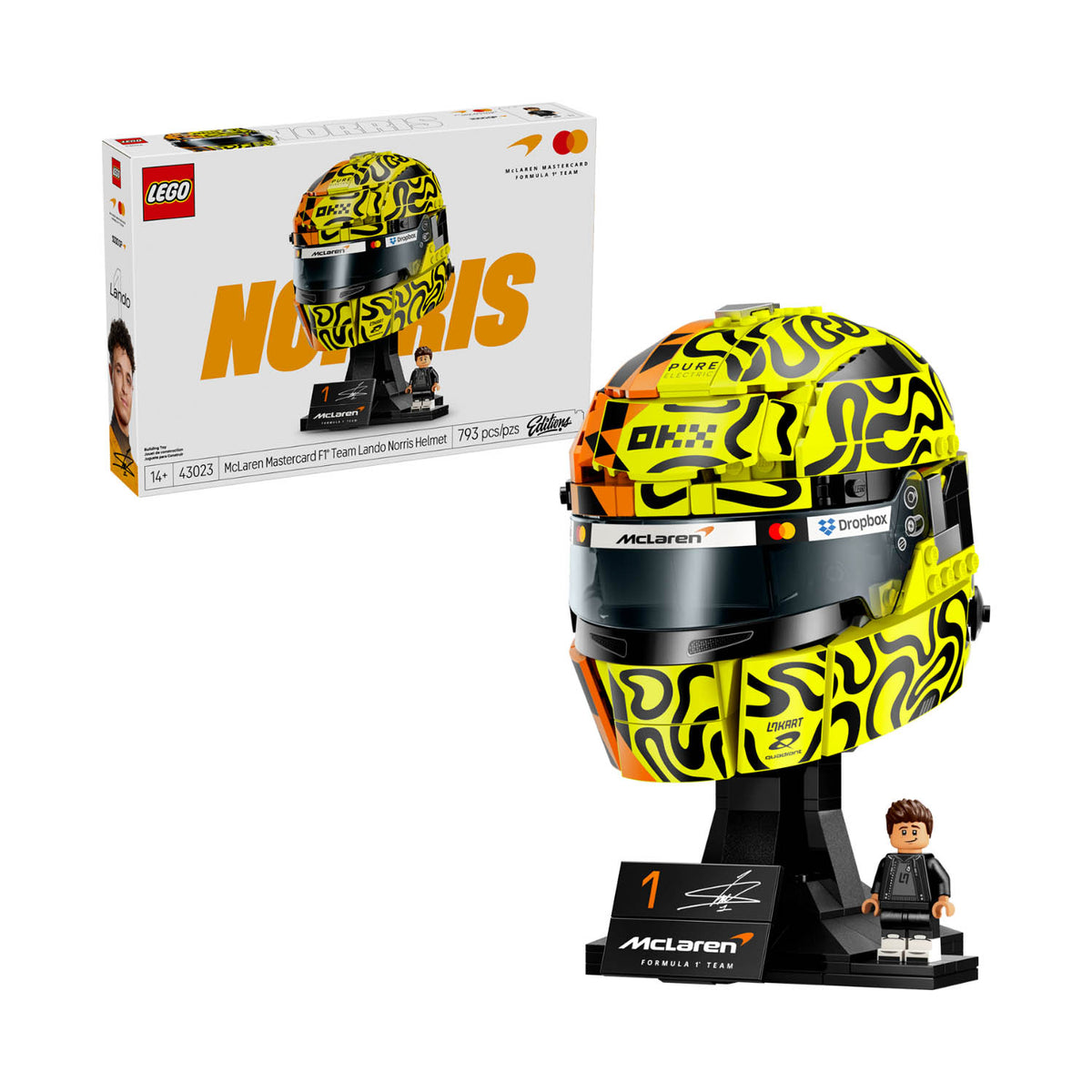 McLaren F1 #4 Norris McLaren F1 LEGO Helmet