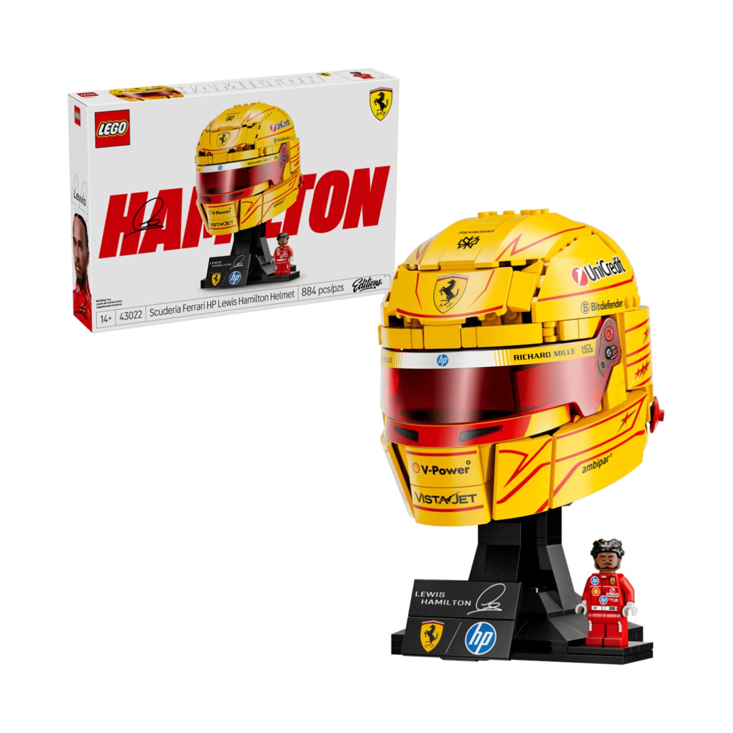 Scuderia Ferrari #44 Hamilton Scuderia Ferrari LEGO Helmet