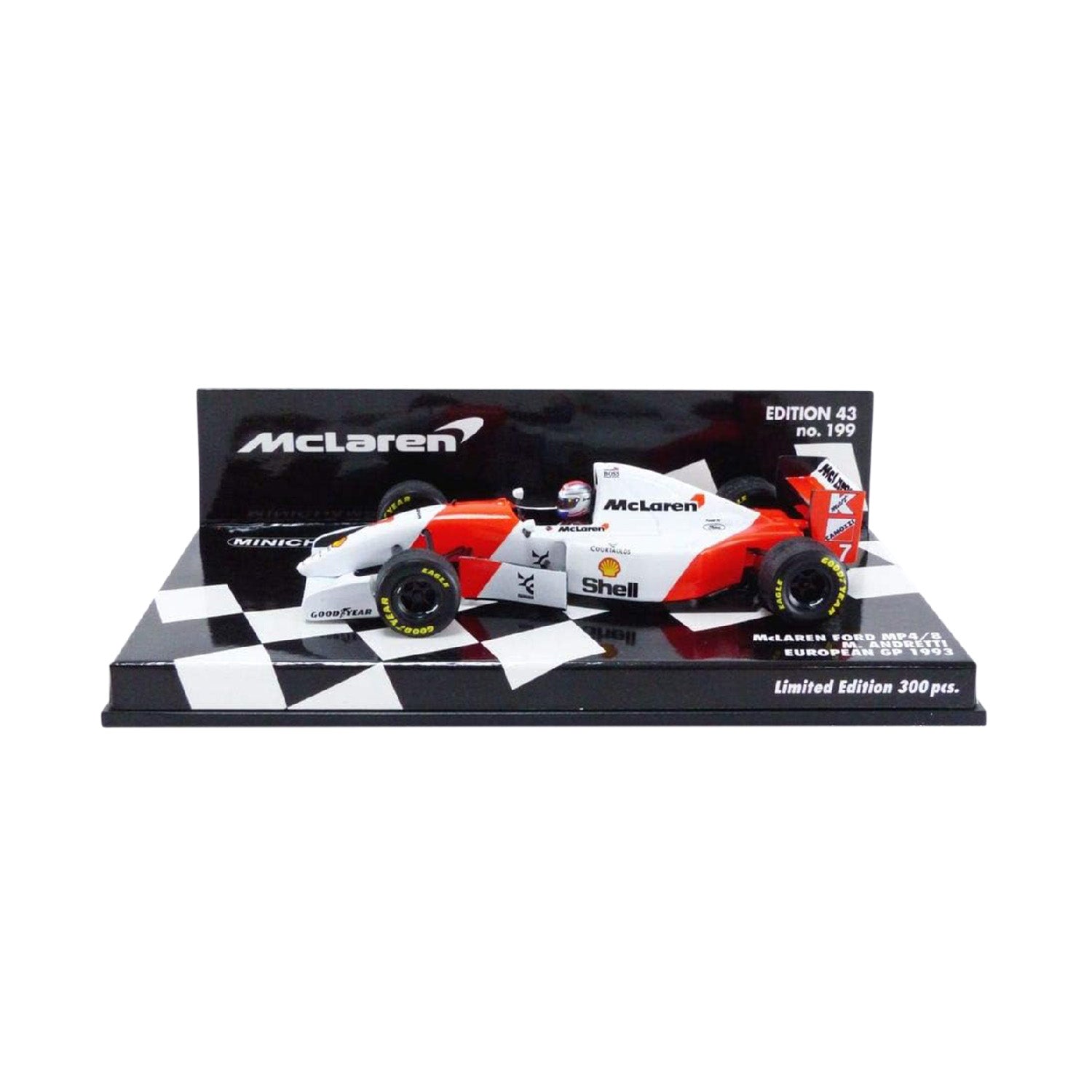 Micheal Andretti European GP 1993 McLaren Ford 1:43 Minichamps Model C –  Fueler™