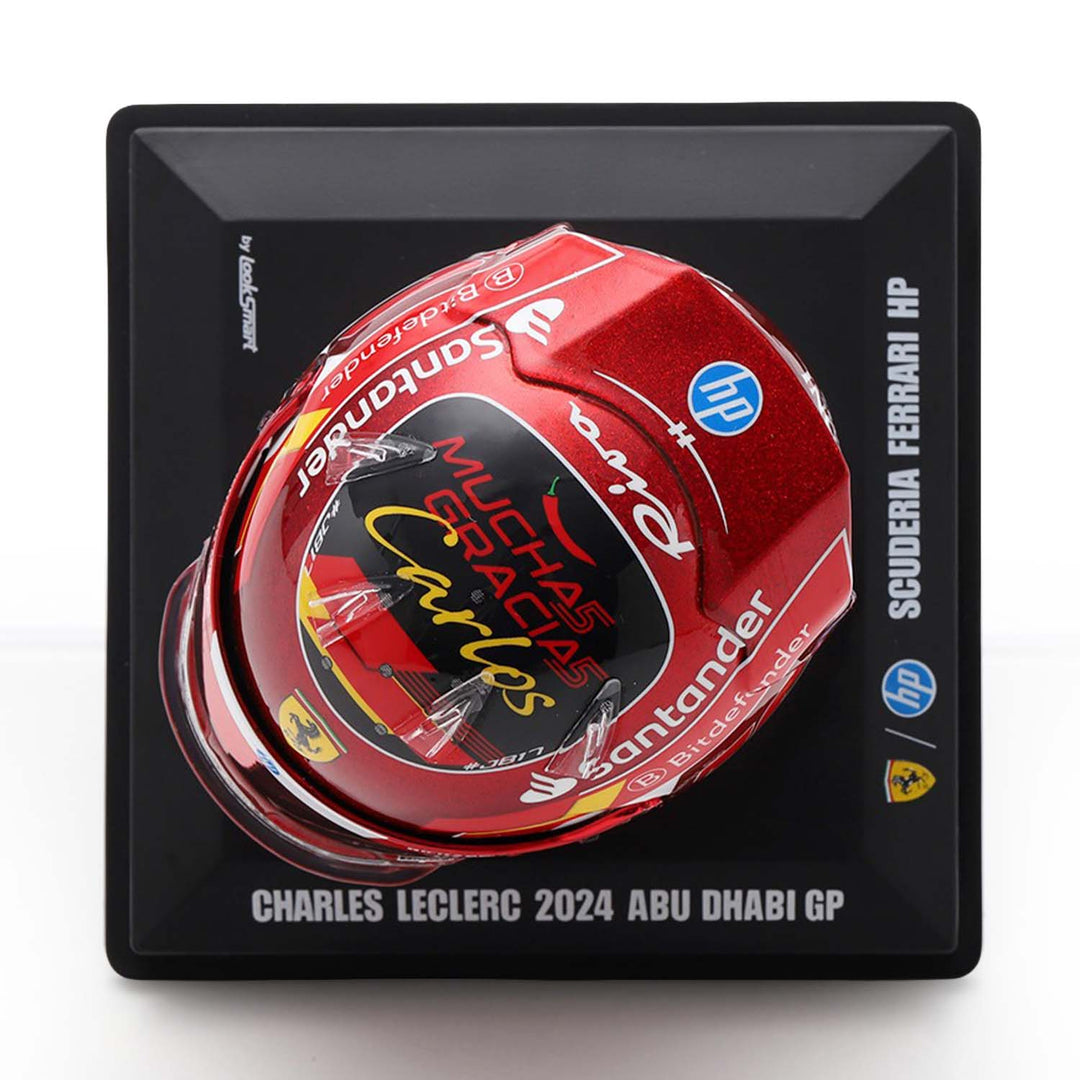#16 Leclerc Abu Dhabi GP 2024 1:5 Mini Helmet
