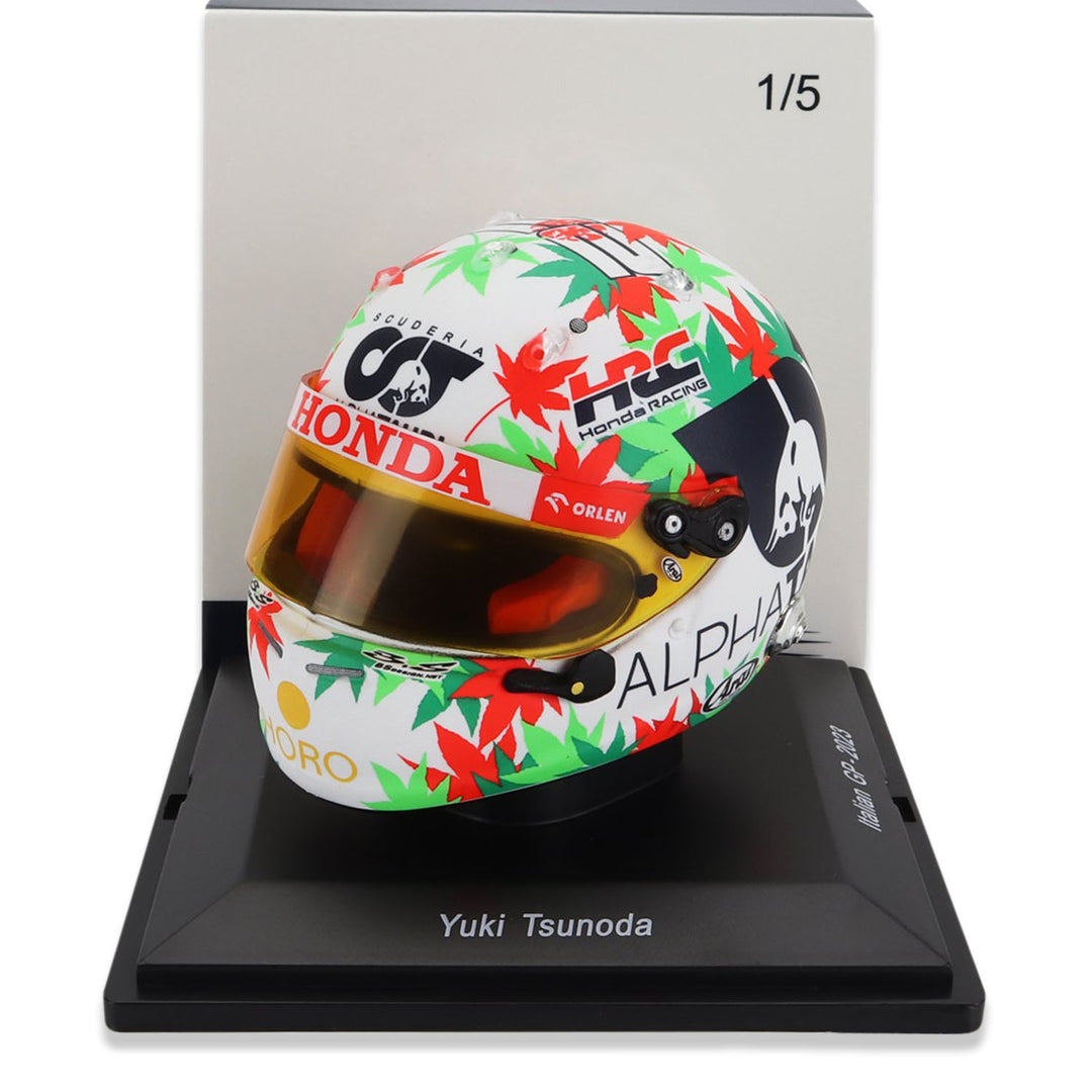 #22 Tsunoda Monza GP 2023 1:5 Spark Mini Helmet