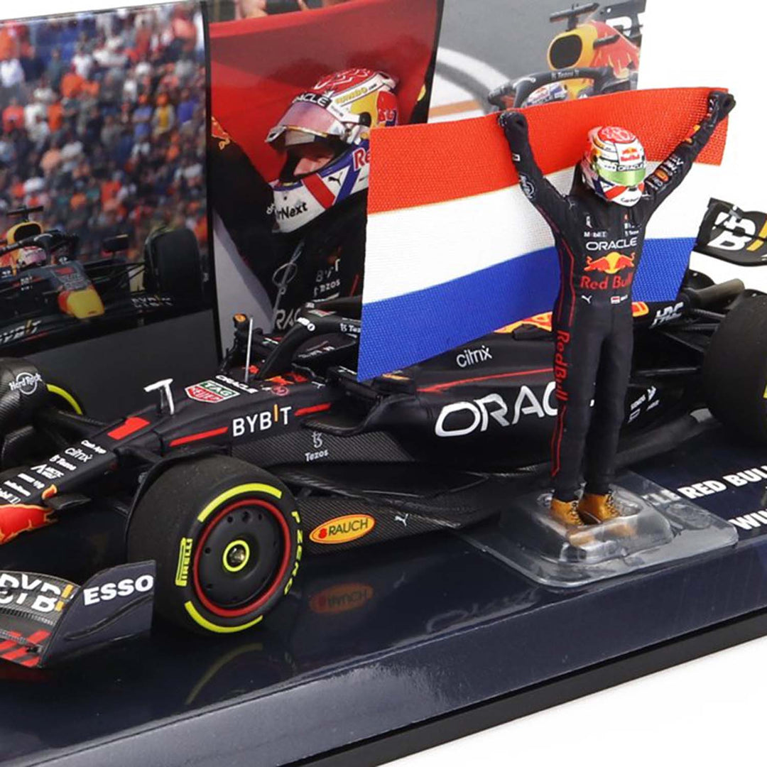 #1 Verstappen RB18 Dutch GP World Champion incl. Figure 1:43 Minichamps Car Model
