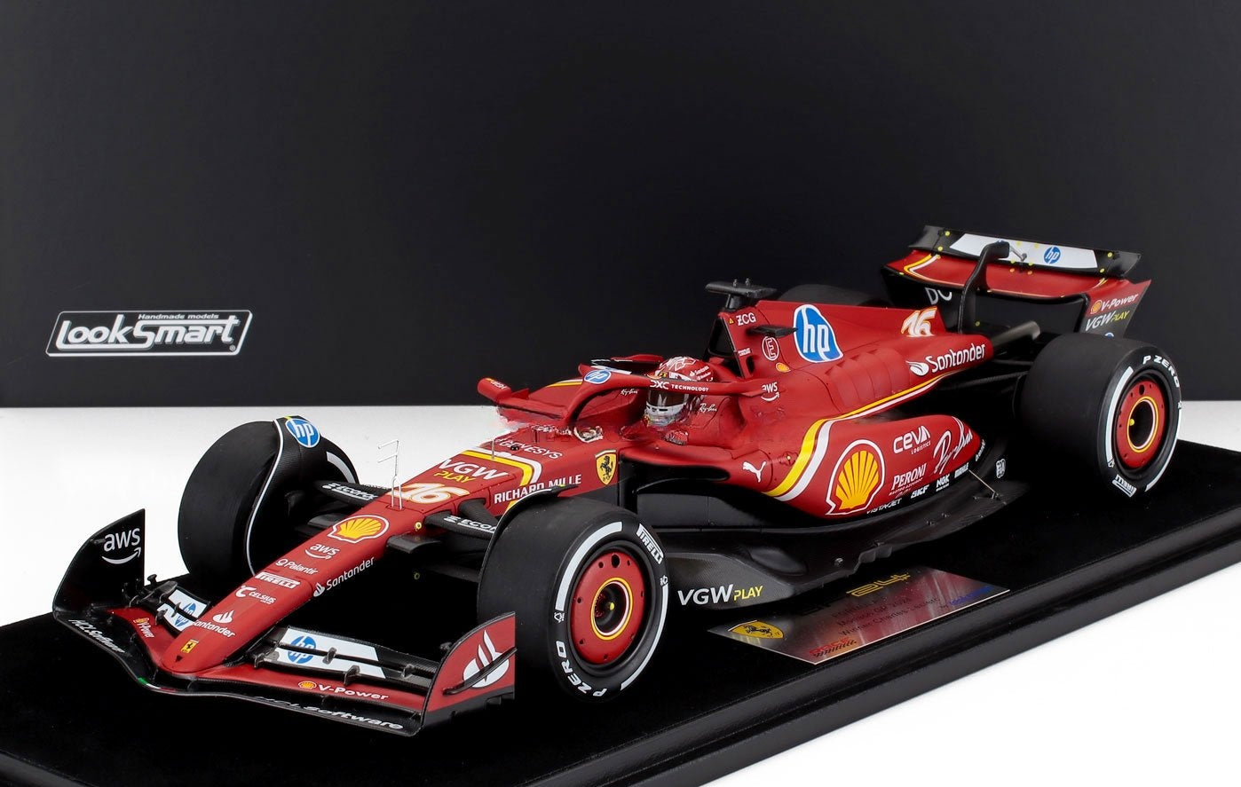 16 Leclerc SF24 Monaco GP Winner 2024 1:18 Car Model – Fueler