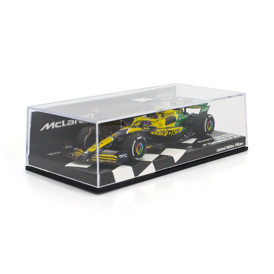 #81 Piastri MCL38 Monaco GP 2nd Place 2024 1:43 Car Model