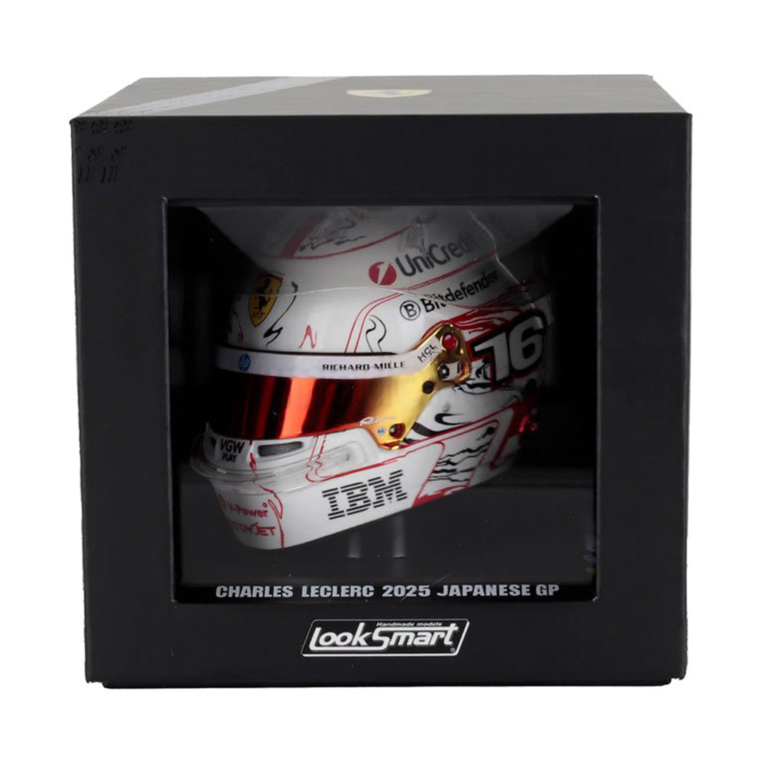 #16 Leclerc Japan GP 2025 1:5 Mini Helmet