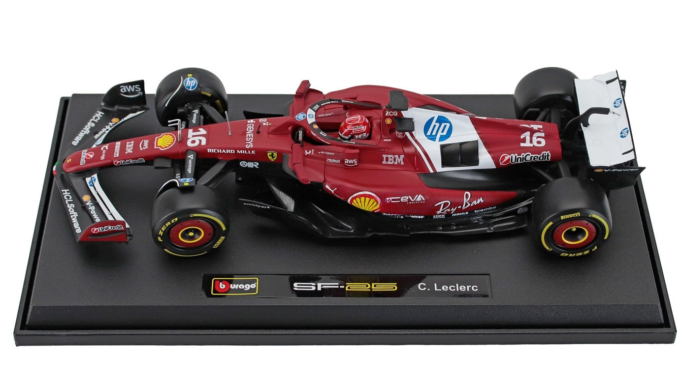 16 Leclerc SF-25 2025 Season 1:18 Car Model – Fueler