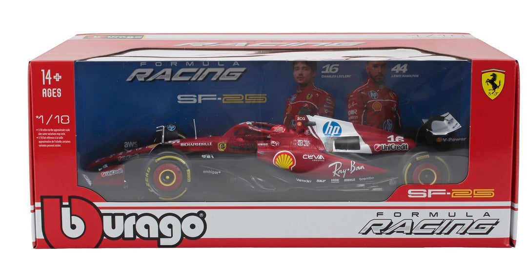 #16 Leclerc SF-25 2025 Season 1:18 Car Model