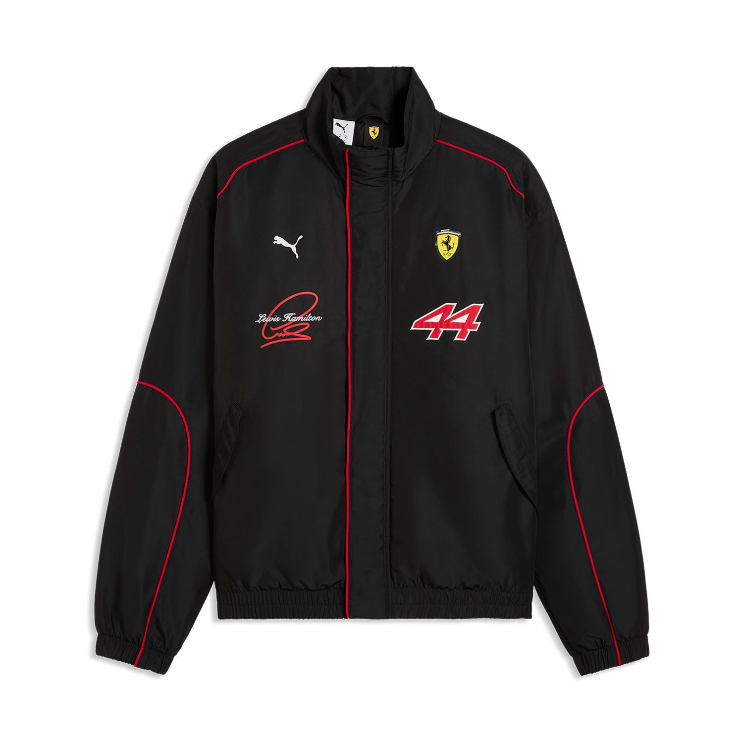 Ferrari F1 ブルゾン 中綿 刺繍ロゴ　L 黒 Lewis Hamilton Racing Jacket – Fueler