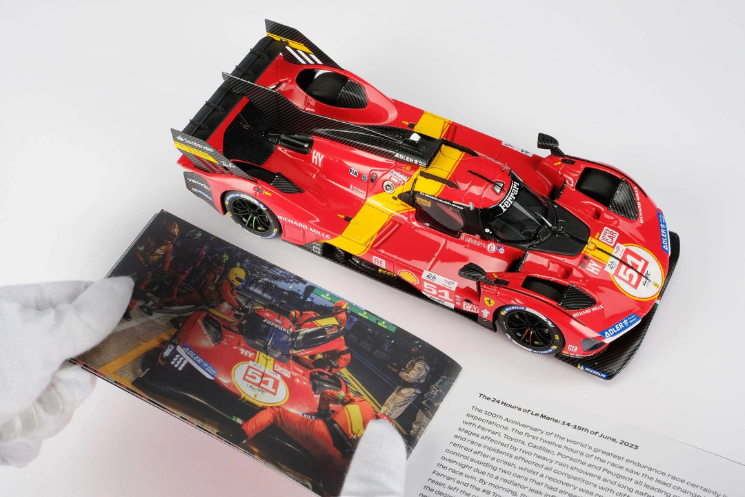Ferrari 499P 2023 Le Mans Winner 1:18 Amalgam Car Model