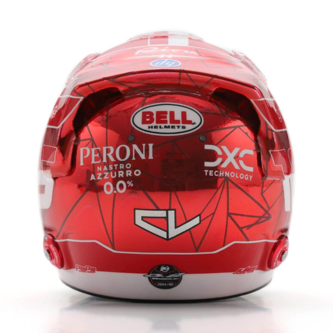 #16 Leclerc Singapore GP 2024 Winner 1:5 Mini Helmet
