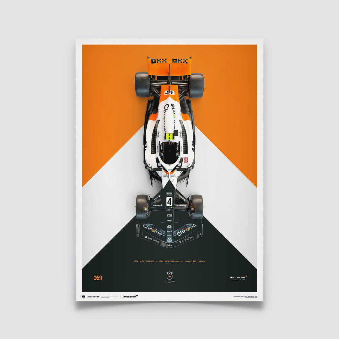 Lando Norris - The Triple Crown Livery - 
60th Anniversary - 2023 | Large