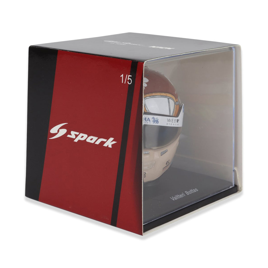 #77 Bottas Monza GP 2023 1:5 Spark Mini Helmet - Alfa Romeo - Fueler™ - 5HF121 - fueler.store - Collectibles