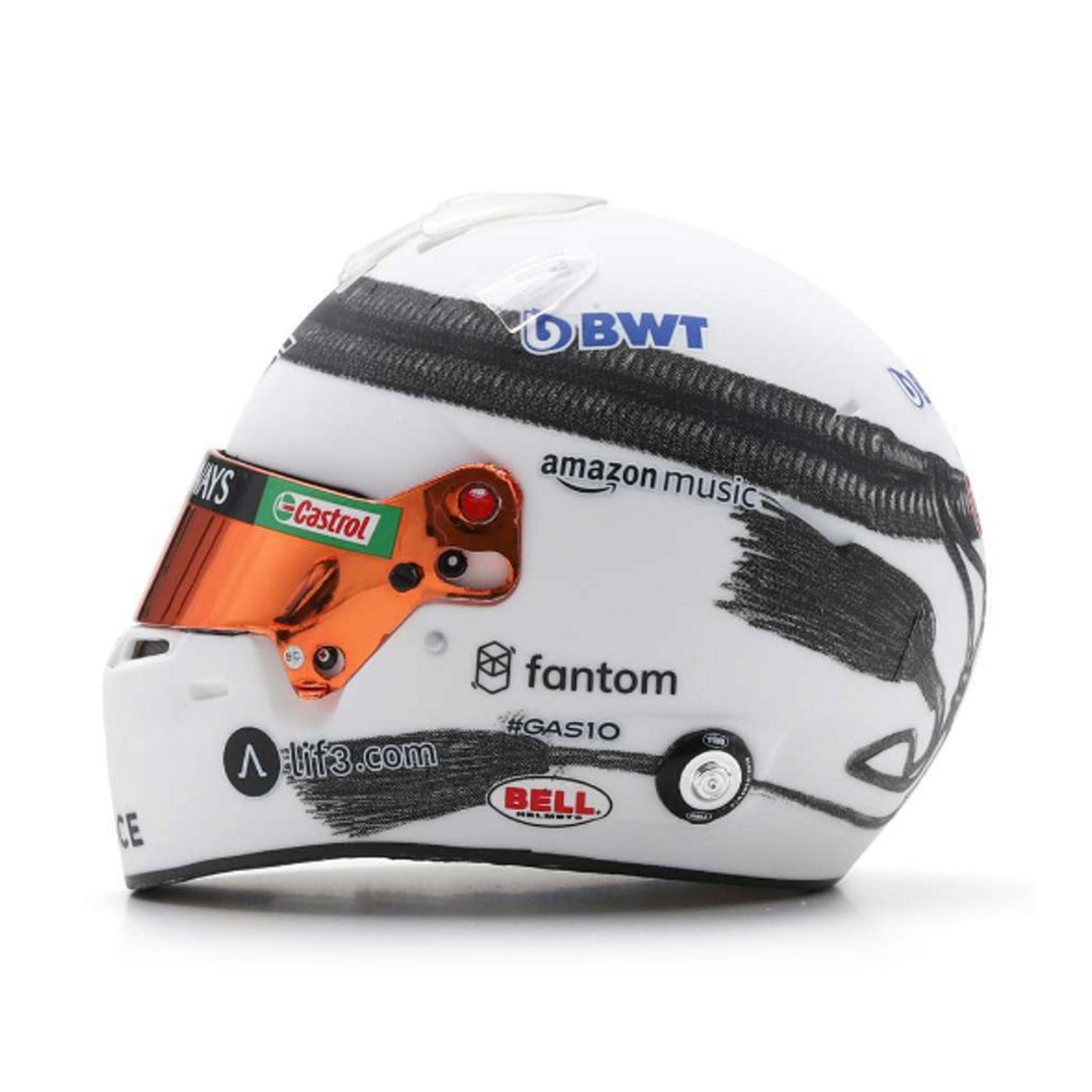 #10 Gasly Qatar GP Sprint 2023 1:5 Spark Mini Helmet - Alpine F1 - Fueler™ - 5HF134 - fueler.store - Collectibles