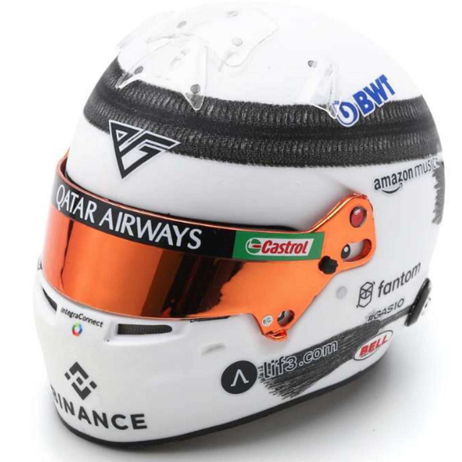 #10 Gasly Qatar GP Sprint 2023 1:5 Spark Mini Helmet - Alpine F1 - Fueler™ - 5HF134 - fueler.store - Collectibles