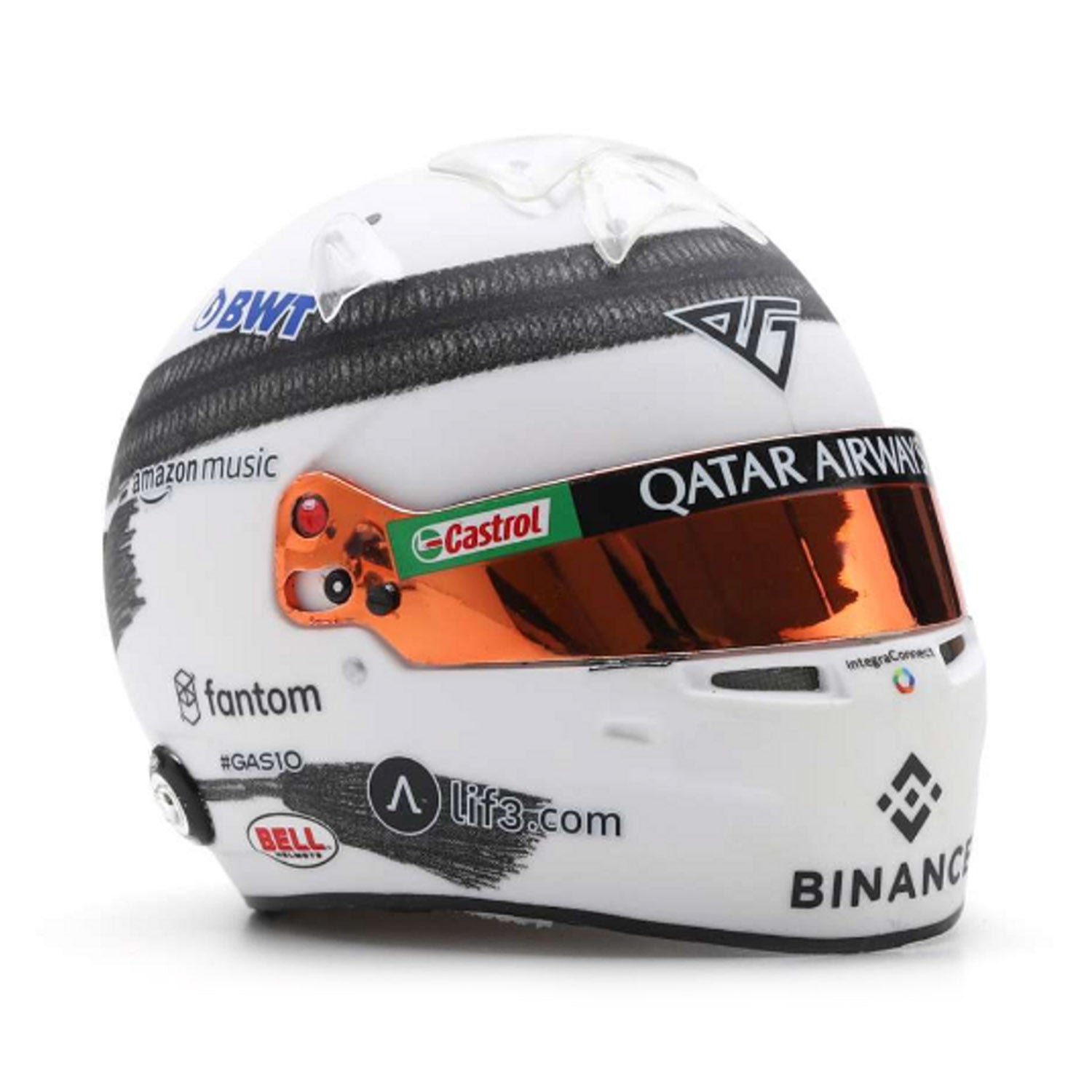 #10 Gasly Qatar GP Sprint 2023 1:5 Spark Mini Helmet - Alpine F1 - Fueler™ - 5HF134 - fueler.store - Collectibles