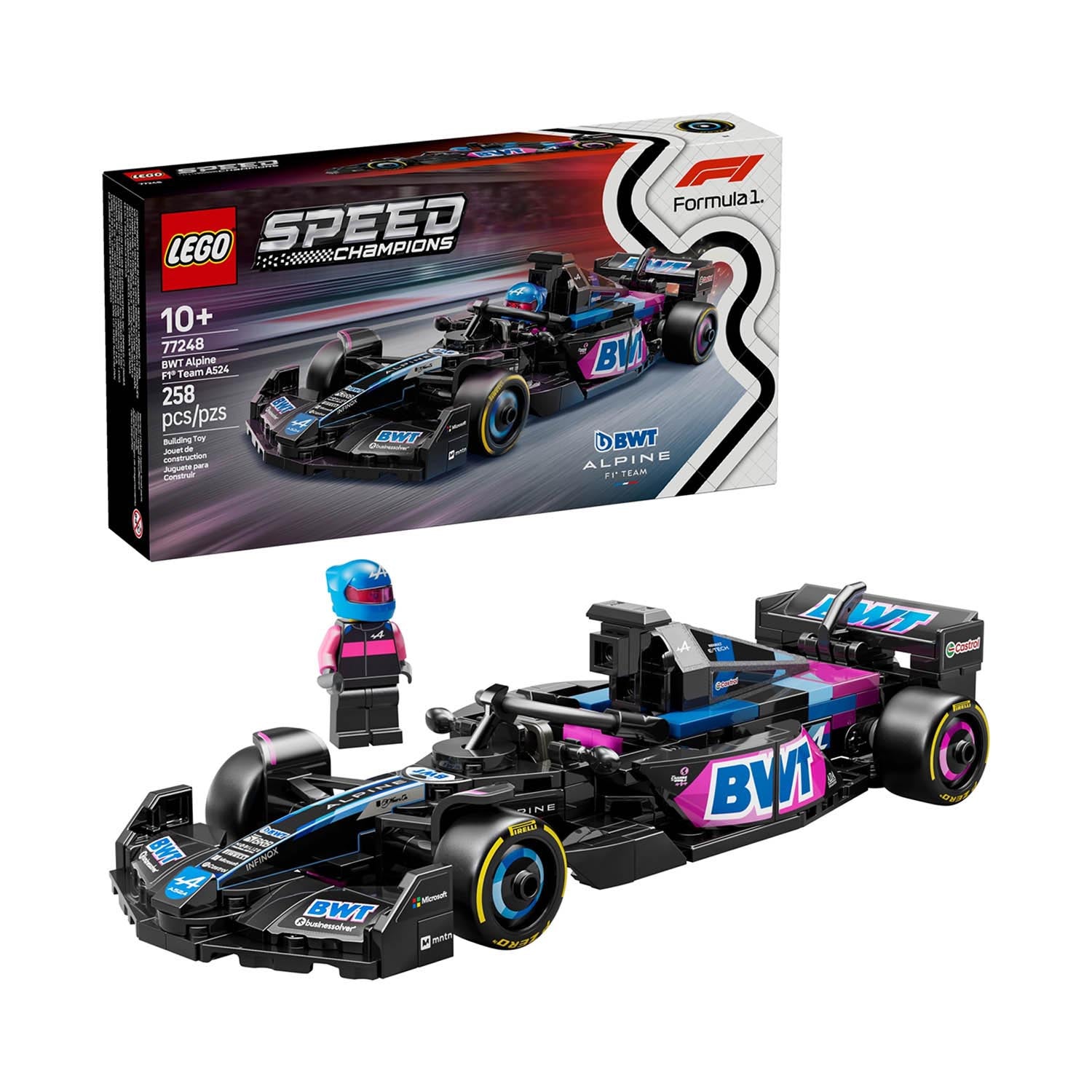 Alpine F1 A524 2024 1:25 Lego Car Model - Alpine F1 - Fueler™ - 77248 - fueler.store - Car Model