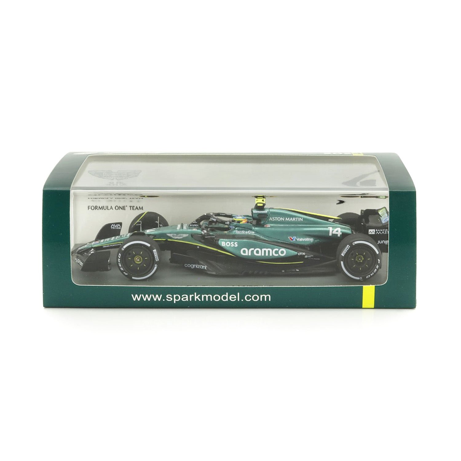 #14 Alonso 2024 Saudi Arabian GP 1:43 Spark Car Model - Aston Martin F1 - Fueler™ - S9529 - fueler.store - Car Model