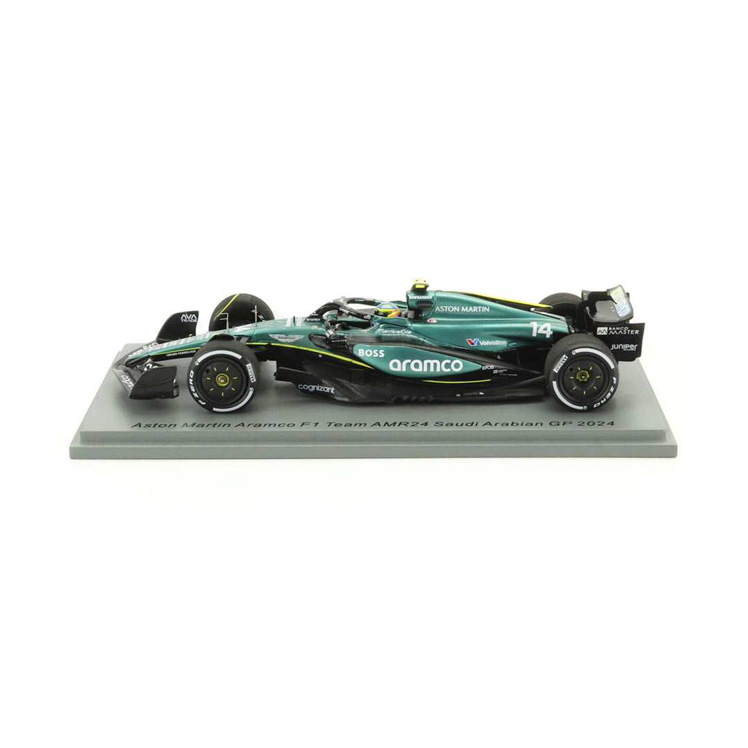 #14 Alonso 2024 Saudi Arabian GP 1:43 Spark Car Model - Aston Martin F1 - Fueler™ - S9529 - fueler.store - Car Model