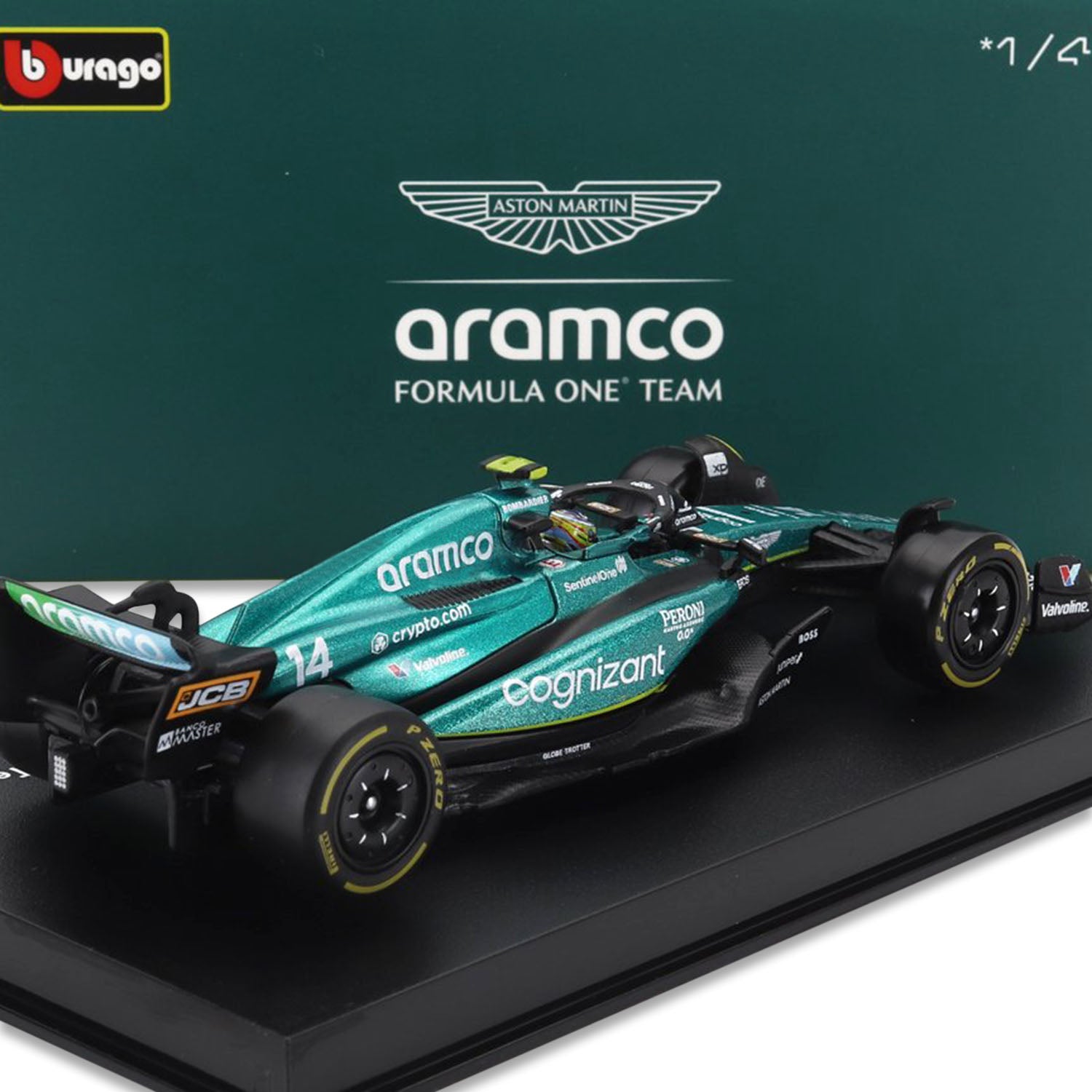 #14 Alonso AMR23 2023 1:43 Car Model - Aston Martin F1 - Fueler™ - 18-38091-A - fueler.store - Car Model