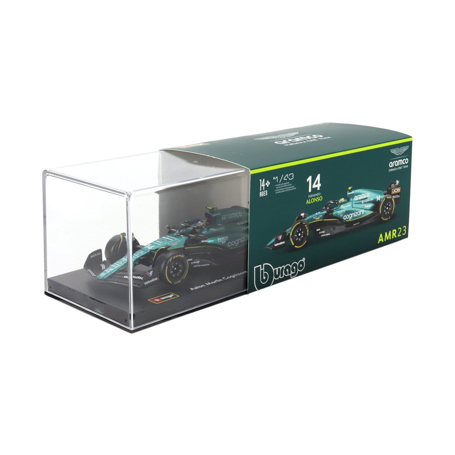 #14 Alonso AMR23 2023 1:43 Car Model - Aston Martin F1 - Fueler™ - 18-38091-A - fueler.store - Car Model