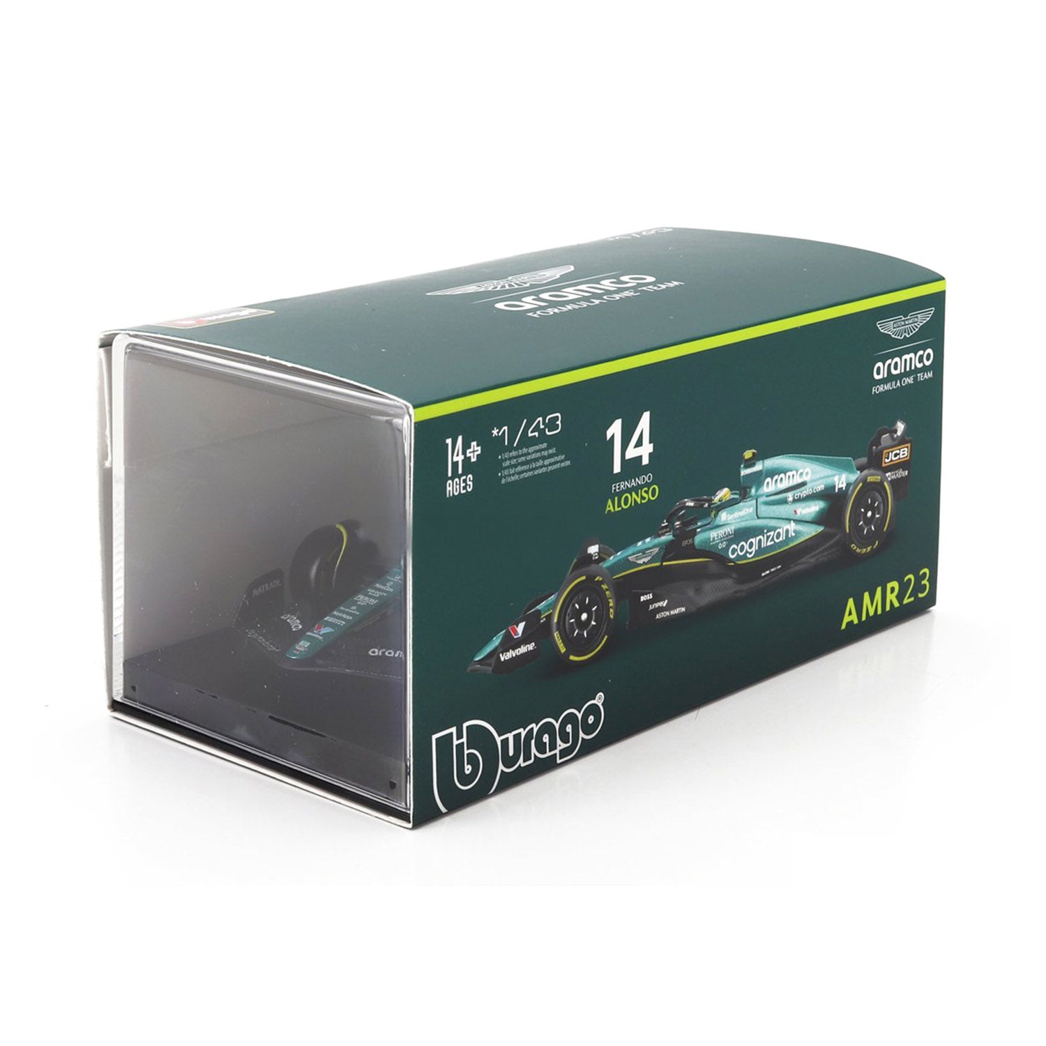 #14 Alonso AMR23 2023 1:43 Car Model - Aston Martin F1 - Fueler™ - 18-38091-A - fueler.store - Car Model