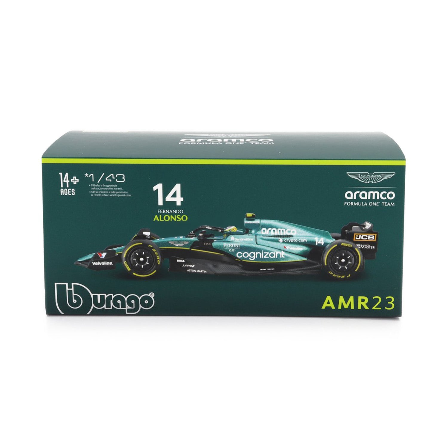 #14 Alonso AMR23 2023 1:43 Car Model - Aston Martin F1 - Fueler™ - 18-38091-A - fueler.store - Car Model