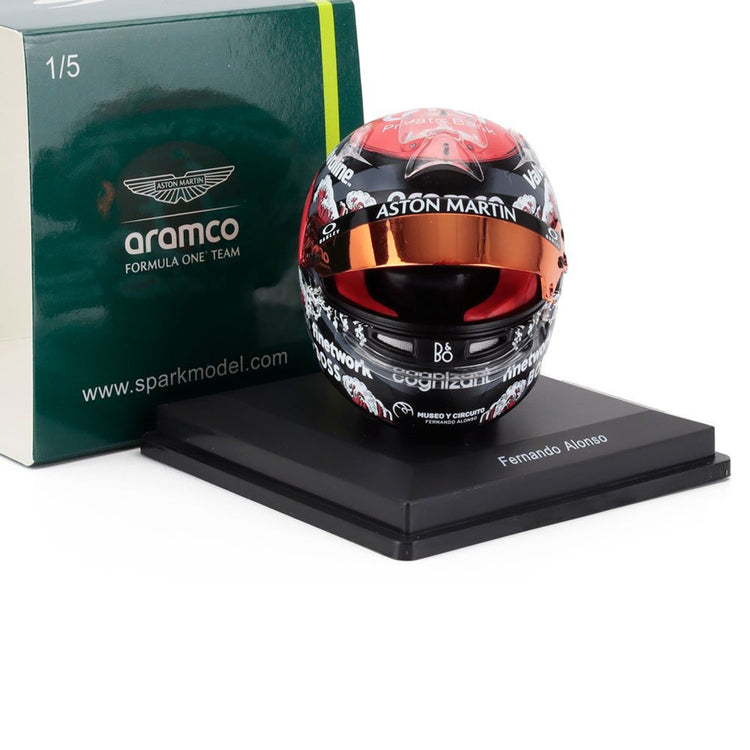 #14 Alonso Japan GP 2024 1:5 Mini Helmet - Aston Martin F1 - Fueler™ - 5HF178 - fueler.store - Mini Helmet