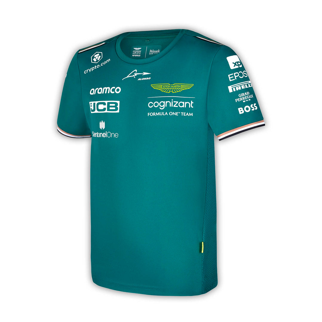 2023 Alonso Kids Team T-Shirt - Aston Martin F1 - Fueler™ - AMA23KTS09-SB - fueler.store - T-Shirt