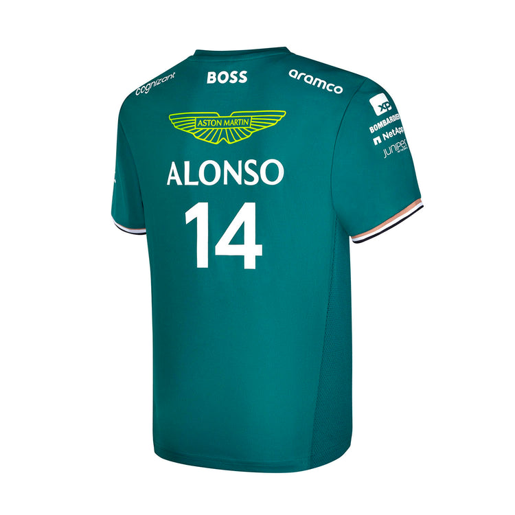 2023 Alonso Kids Team T-Shirt - Aston Martin F1 - Fueler™ - AMA23KTS09-SB - fueler.store - T-Shirt