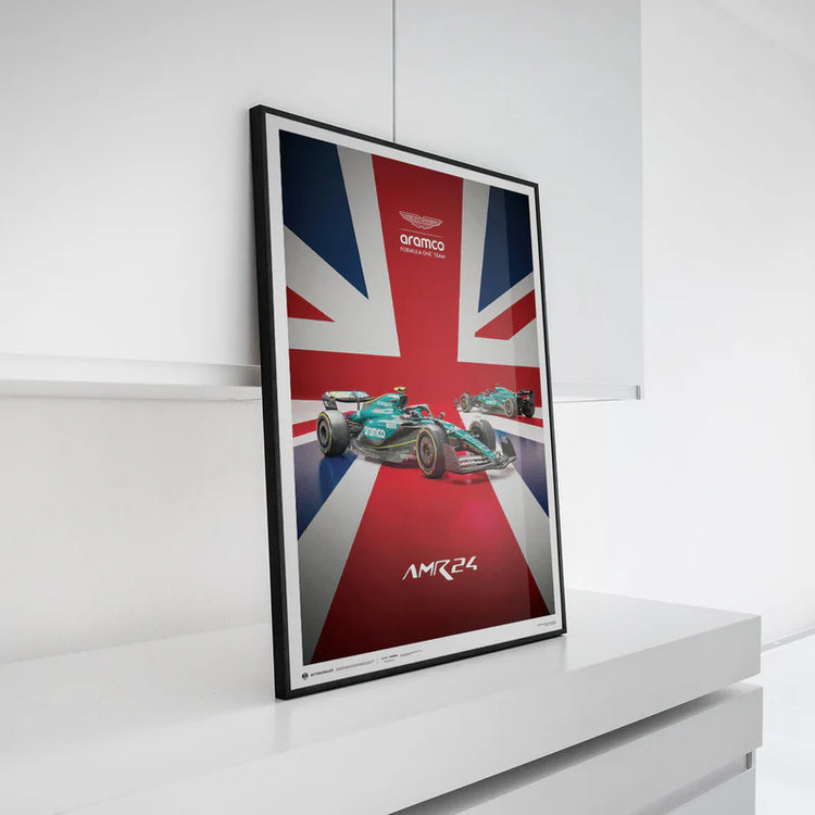 Aston Martin F1 - 2024 British Grand Prix | Official Event Poster | Large - Poster - Fueler™ 