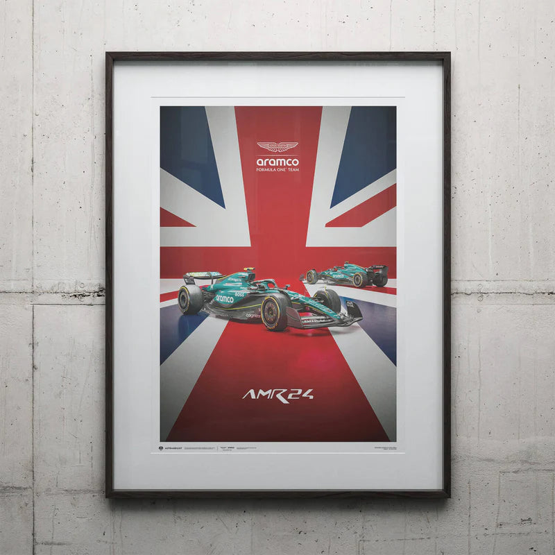 2024 British Grand Prix | Official Event Poster | Large - Aston Martin F1 - Fueler™ - PROD01004982 - fueler.store - Poster