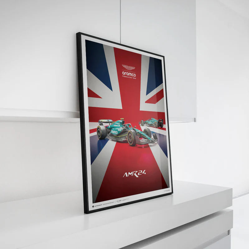 2024 British Grand Prix | Official Event Poster | Large - Aston Martin F1 - Fueler™ - PROD01004982 - fueler.store - Poster