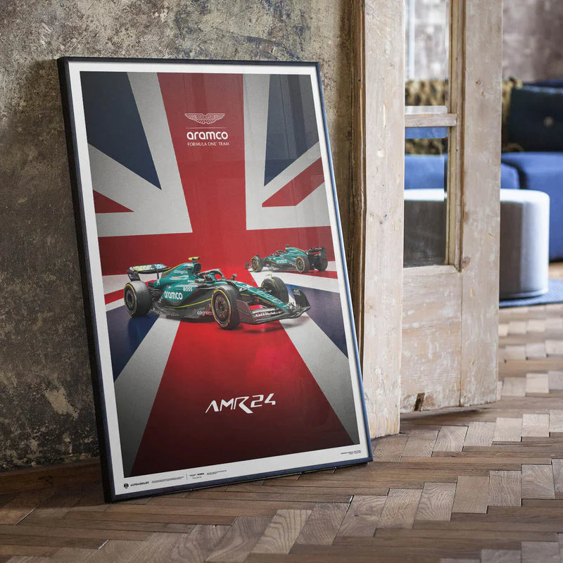 2024 British Grand Prix | Official Event Poster | Large - Aston Martin F1 - Fueler™ - PROD01004982 - fueler.store - Poster