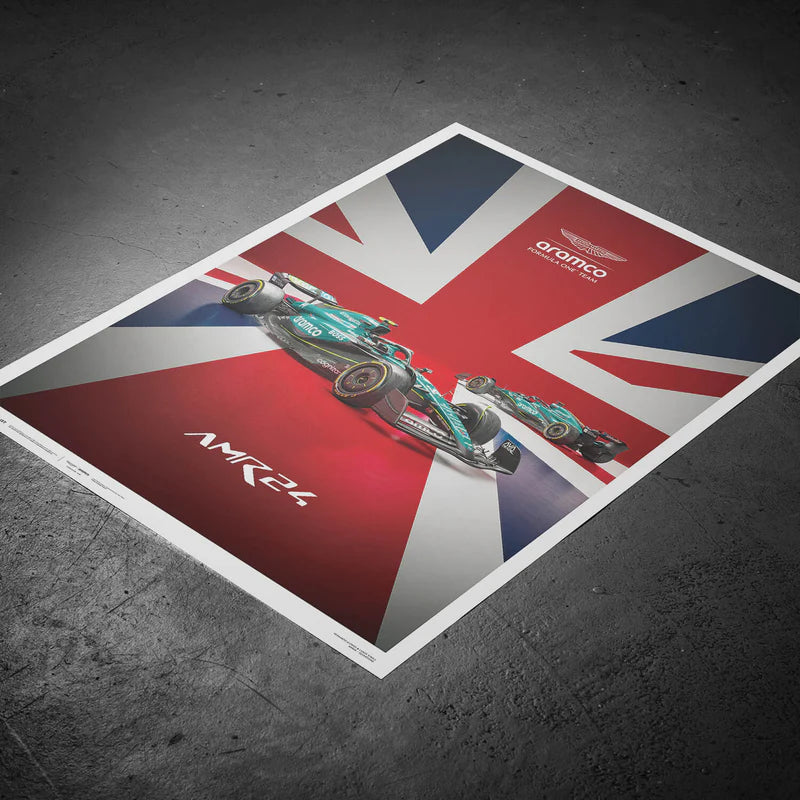 2024 British Grand Prix | Official Event Poster | Large - Aston Martin F1 - Fueler™ - PROD01004982 - fueler.store - Poster