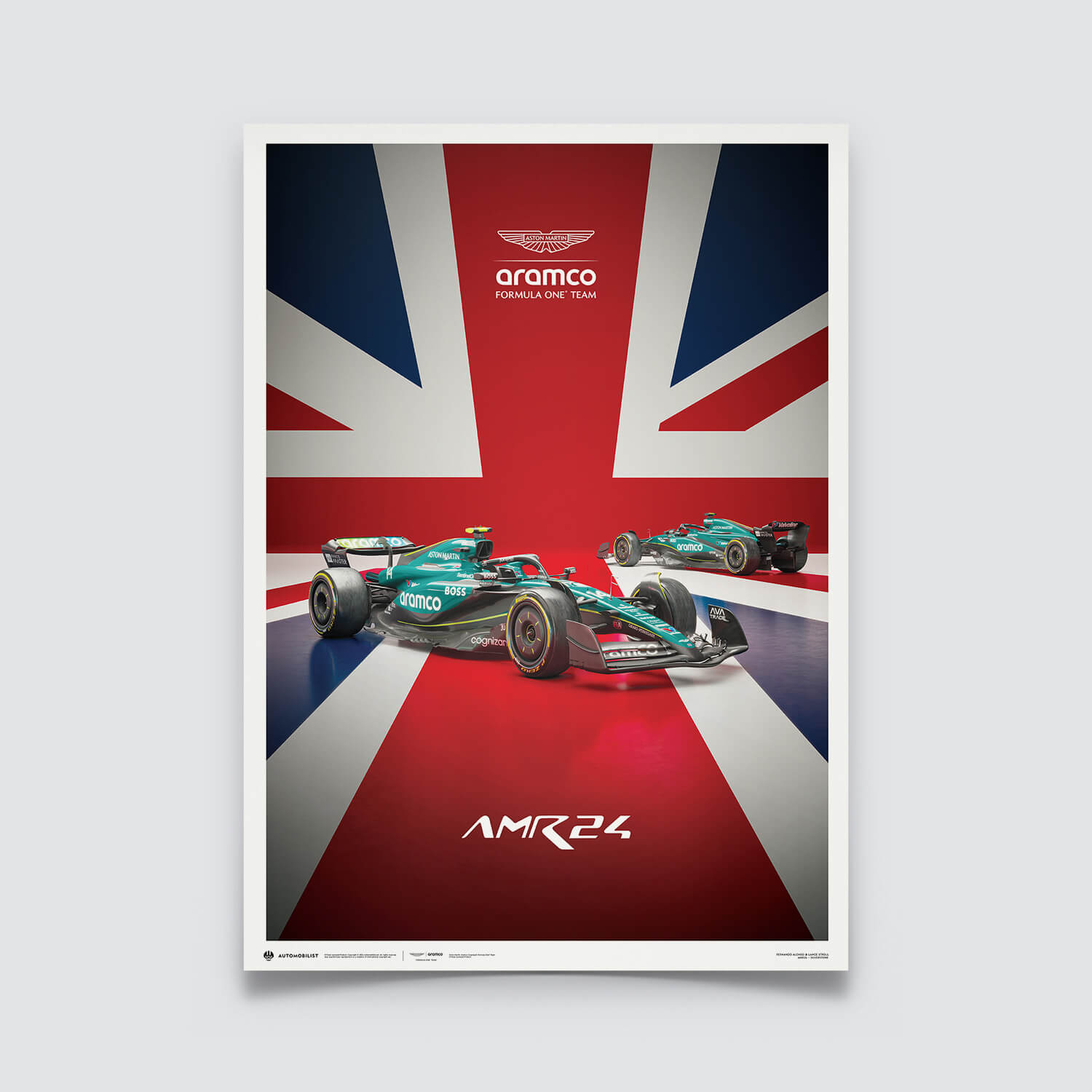 2024 British Grand Prix | Official Event Poster | Large - Aston Martin F1 - Fueler™ - PROD01004982 - fueler.store - Poster