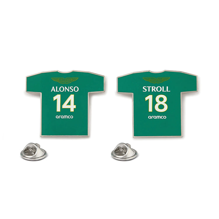 2024 Driver Number Pin Badges - Aston Martin F1 - Fueler™ 