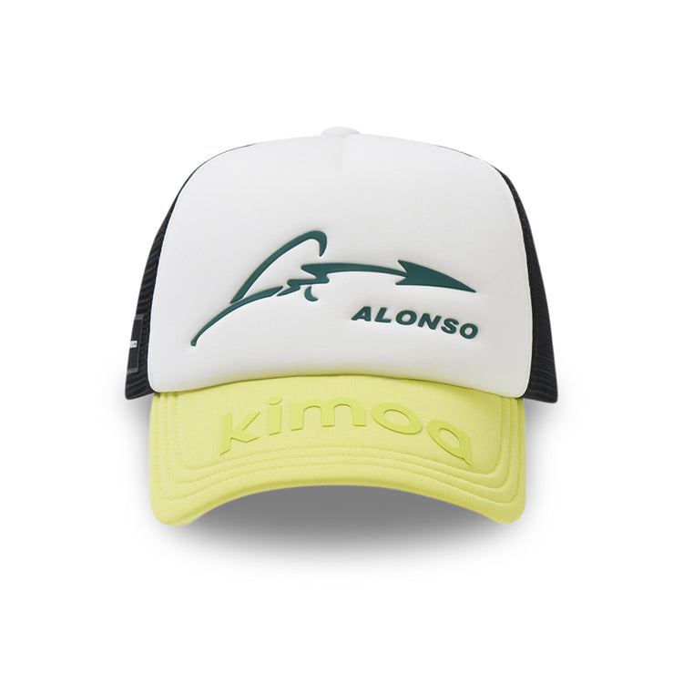 2024 KIMOA x AMF1 Trucker Tricolor Cap - Aston Martin F1 - Fueler™ - GO0S24732400 - fueler.store - Cap