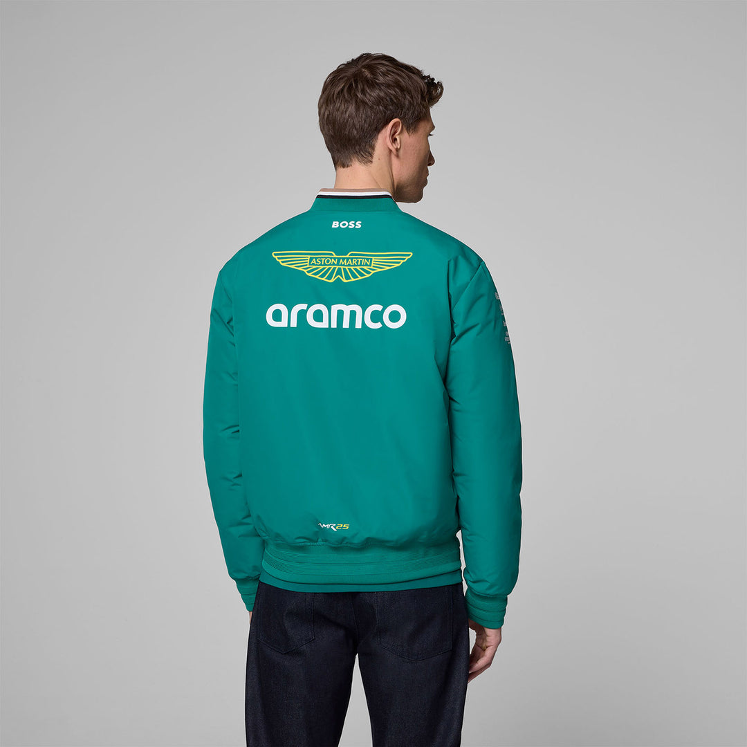 2025 Bomber Team Jacket - Aston Martin F1 - Fueler™ - 701233029001803 - fueler.store - Jacket