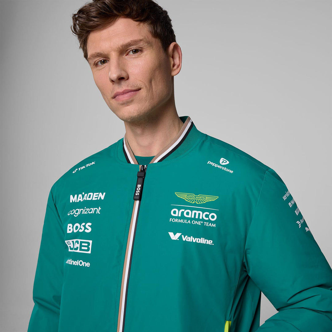 2025 Bomber Team Jacket - Aston Martin F1 - Fueler™ - 701233029001803 - fueler.store - Jacket