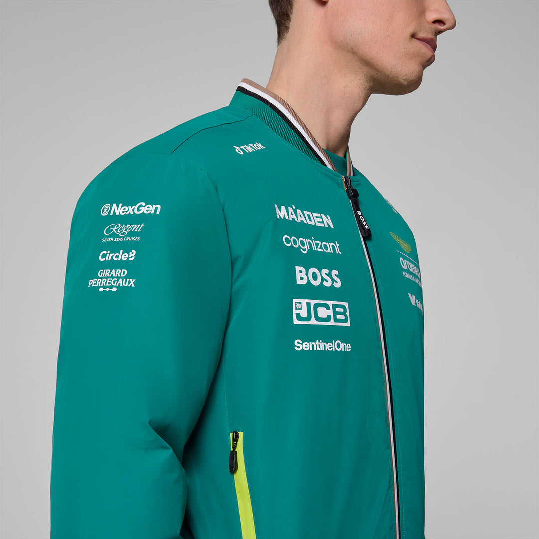 2025 Bomber Team Jacket - Aston Martin F1 - Fueler™ - 701233029001803 - fueler.store - Jacket