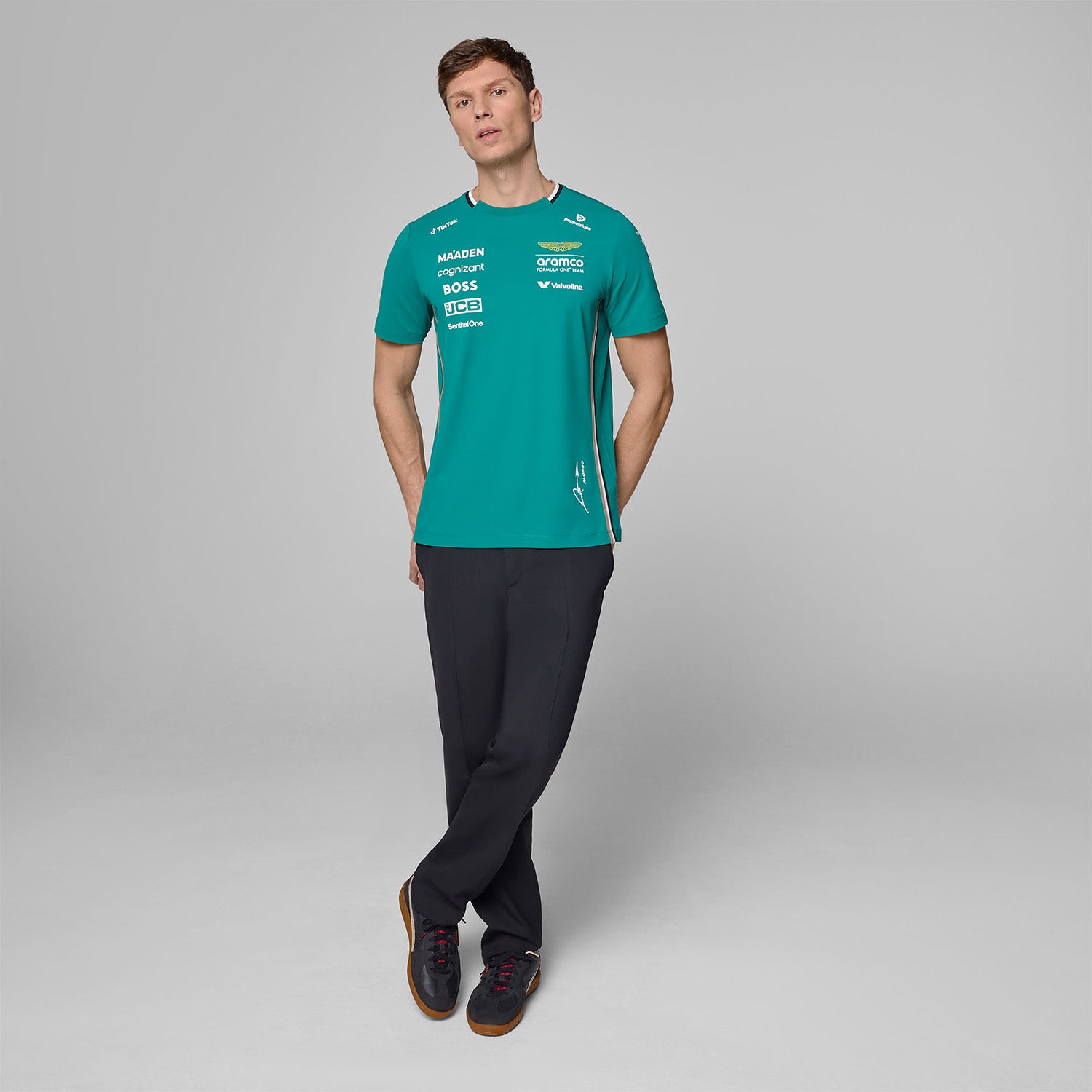 2025 Fernando Alonso Driver T-Shirt - Aston Martin F1 - Fueler™ - 701233034001802 - fueler.store - T-Shirt