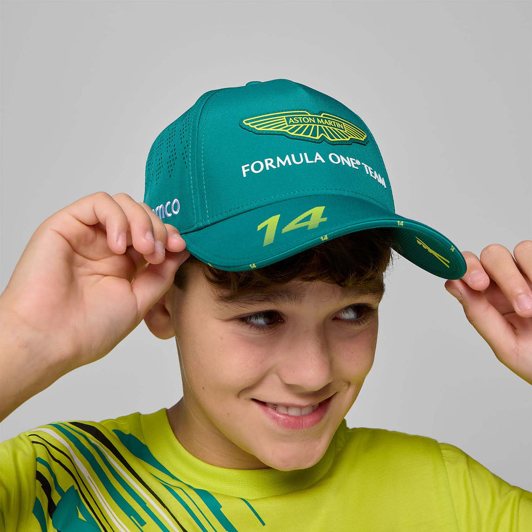 2025 Fernando Alonso Kids Driver Cap - Aston Martin F1 - Fueler™ - 701233026001801 - fueler.store - Cap