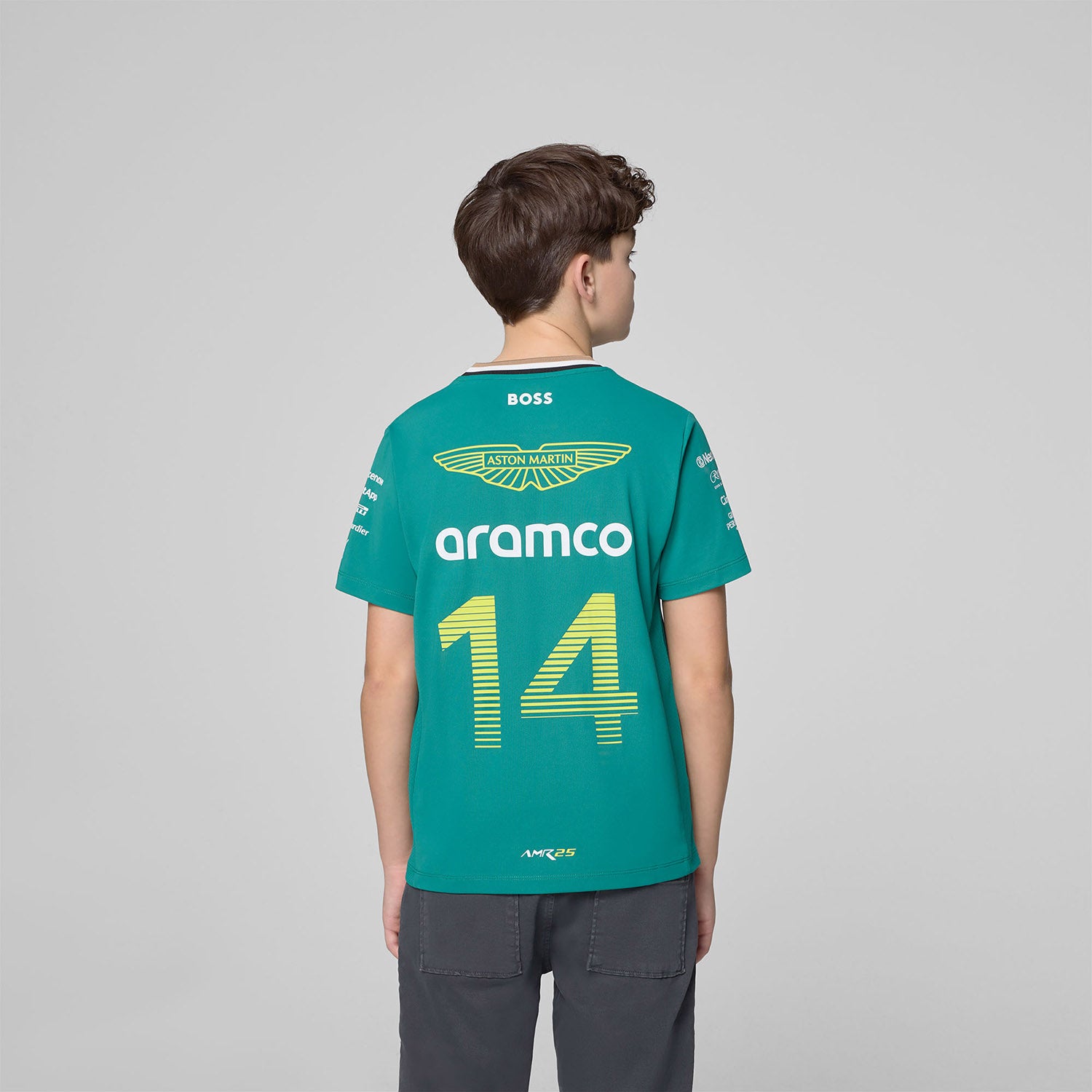 2025 Kids Alonso Driver T-Shirt - Aston Martin F1 - Fueler™ - 701233038001808 - fueler.store - T-Shirt