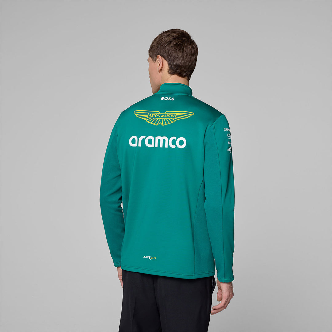 2025 Quarter Zip Sweatshirt - Aston Martin F1 - Fueler™ - 701233028001803 - fueler.store - Hoody