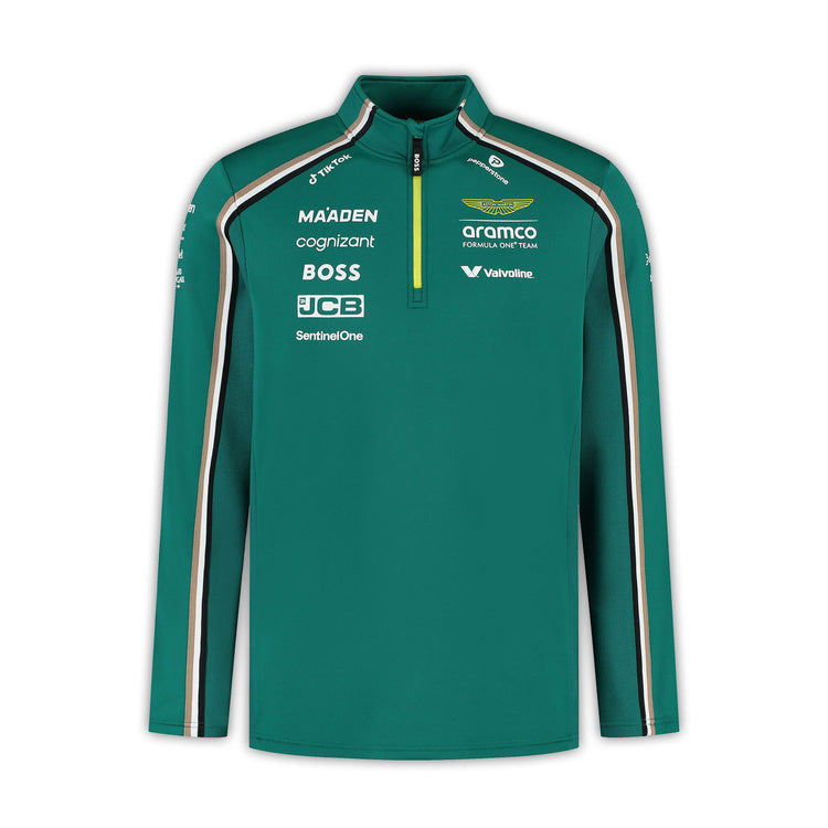 2025 Quarter Zip Sweatshirt - Aston Martin F1 - Fueler™ - 701233028001803 - fueler.store - Hoody