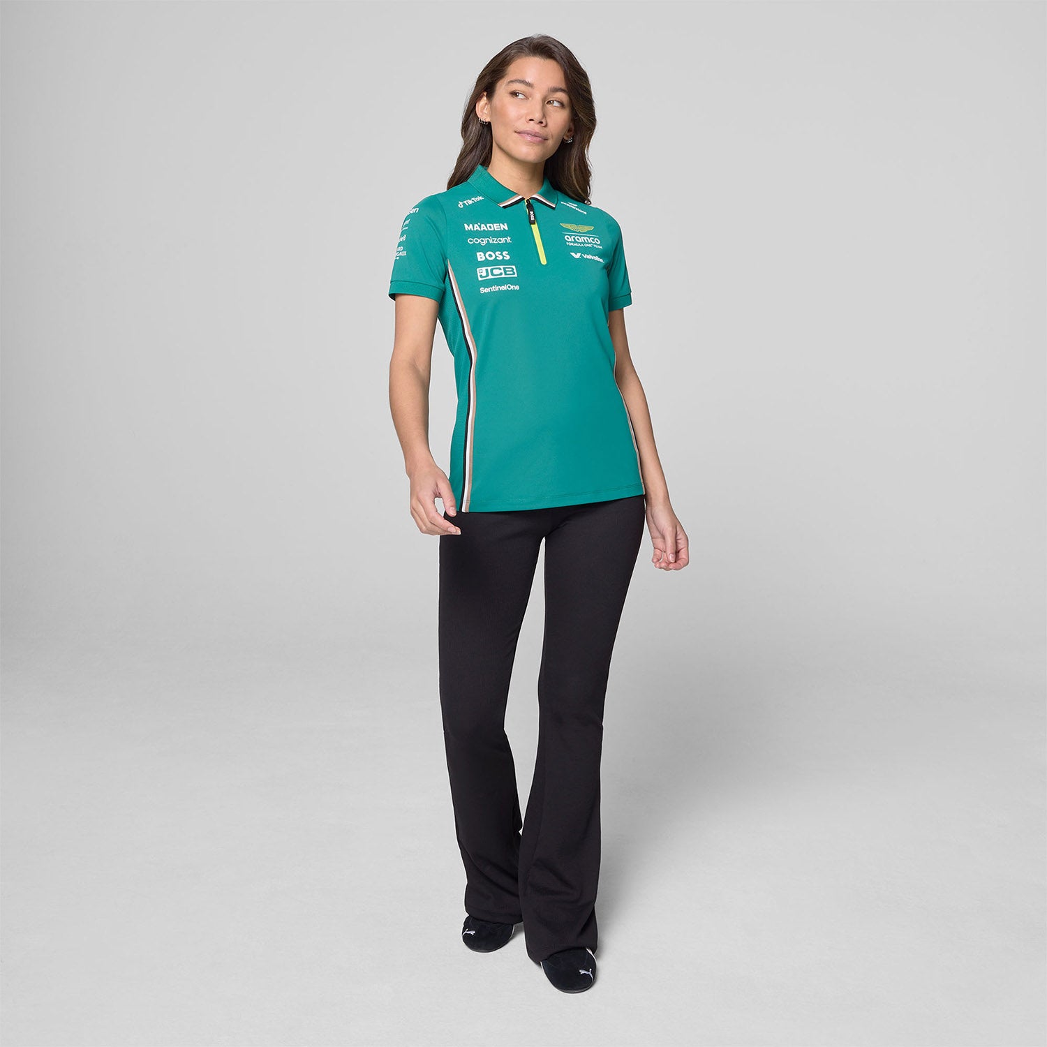 2025 Women Team Polo - Aston Martin F1 - Fueler™ - 701233032001802 - fueler.store - Polo