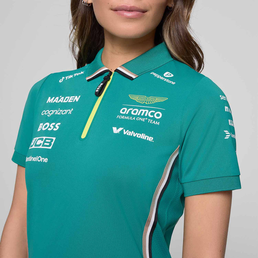 2025 Women Team Polo - Aston Martin F1 - Fueler™ - 701233032001802 - fueler.store - Polo