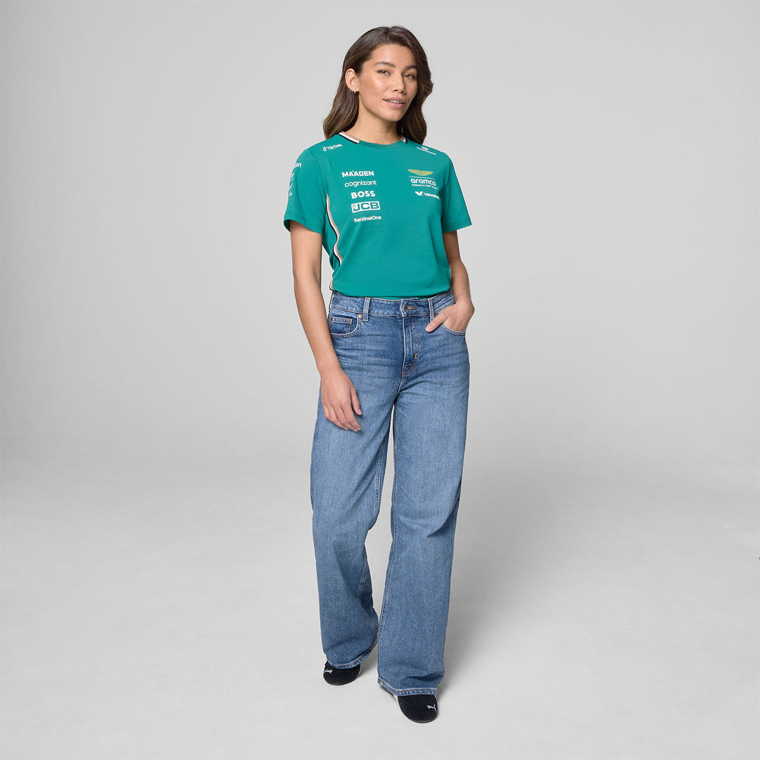 2025 Women Team T-Shirt - Aston Martin F1 - Fueler™ - 701233037001802 - fueler.store - T-Shirt